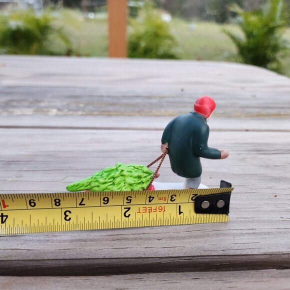 Department‎ 56 New England Village Series Boy Pulling Tree Sled No Box - Picture 7 of 7